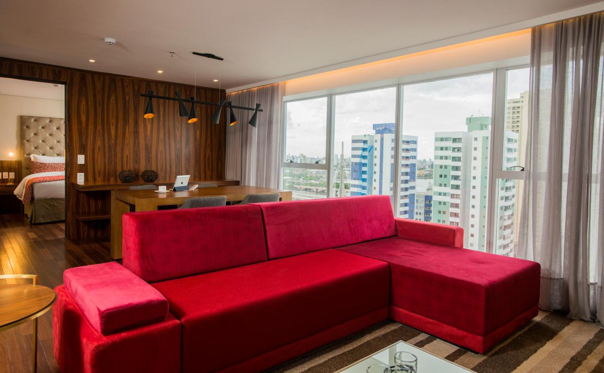 Hotel Luzeiros Ресифи Номер фото A modern living room